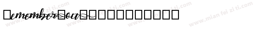 RememberYou 字体下载字体转换